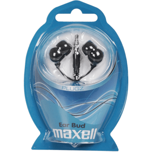 MAXELL slúchadlá čierne 303459 PLUGZ