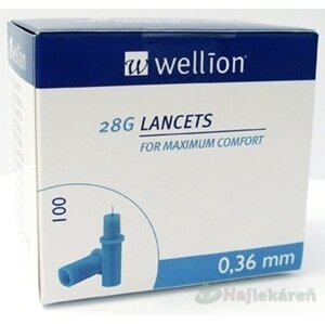 Wellion LANCETS 28G - Lanceta sterilná 100ks