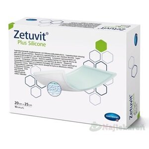 ZETUVIT Plus Silicone kompres sterilný (20x25cm) 10ks