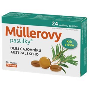 MÜLLEROVE pastilky S OLEJOM ČAJOVNÍKA AUSTRALSKEHO 24ks