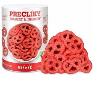 Praclíky Jogurtová čokoláda s jahodami Mixit 250g