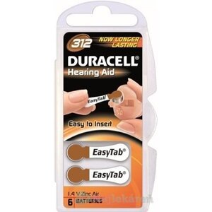 DURACELL HA 312 EASYTAB 1.4V batérie