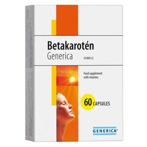 Generica Betakarotén 6mg 60 kapsúl