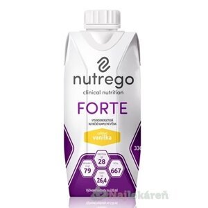 Nutrego FORTE s príchuťou vanilka, 12x330ml