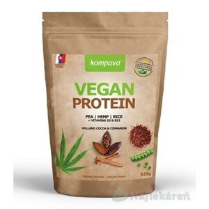 Kompava VEGAN PROTEIN čokoláda a škorica 1x525 g