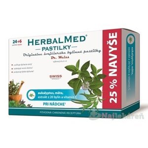 Dr.Weiss HERBALMED PASTILKY pri nádche 30 pastiliek