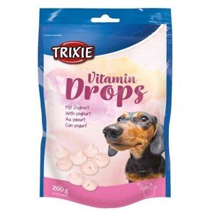 TRIXIE Vitamin Drops maškrta pre psy s jogurtom a vitamínmi 200g