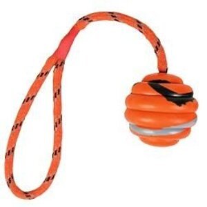 Trixie Wavy ball on a rope, natural rubber, ř 6/30 cm