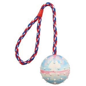 Trixie Ball on a rope, natural rubber, ř 6/30 cm