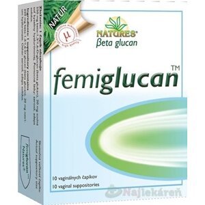 NATURES Femiglucan vaginálne čapíky 10ks