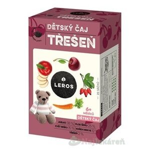 LEROS DETSKÝ ČAJ ČEREŠŇA nálevové vrecká (od 6+ mesiacov) 20x2g (40g)