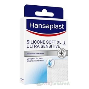 Hansaplast SILICONE SOFT XL ULTRA SENSITIVE náplasť 5ks