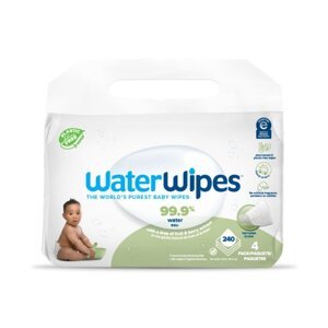 4x WATERWIPES Obrúsky vlhčené bez obsahu plastov Soapberry 60 ks (240 ks)