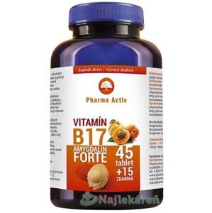 Pharma Activ Amygdalin Forte Vitamín B17 45 +15 tabliet