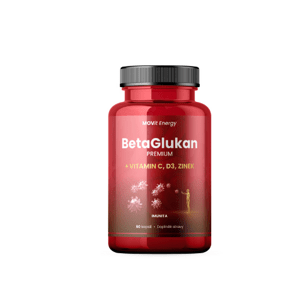 BetaGlukan 350 mg + Vitamín C, D3, Zinok MOVit Energy