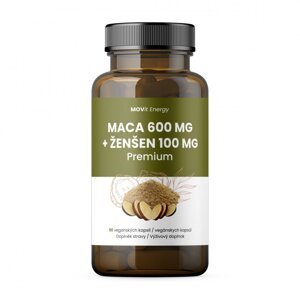 Maca 600 mg + Ženšen 100 mg MOVit Energy 90 kps.