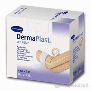 DERMAPLAST SENSITIVE náplasť na rany z netkaného textilu (8cmx5m) 1ks