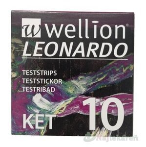 Wellion LEONARDO KET Prúžky testovacie (1bal) 10ks