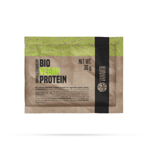 Vzorka Bio Vegan Protein - VanaVita, príchuť banán jahoda, 30g