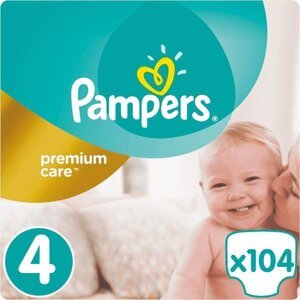 PAMPERS Premium Care 4 MAXI 104 ks (9-14 kg) MEGA Box - jednorazové plienky