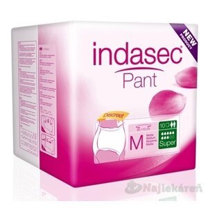 Indasec Pant Super M plienkove nohavičky navliekacie, boky 80-110cm, savosť 1900ml, 10ks