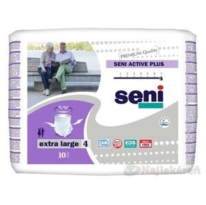 Seni ACTIVE PLUS Extra Large 4 navliekacie nohavičky (obvod 120-160cm, savosť 2000ml) 10ks