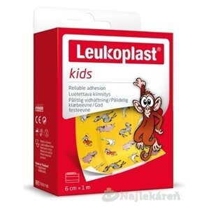 LEUKOPLAST KIDS Vodeodolná Náplasť na rany pre deti, pás 6cmx1m, 1ks