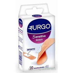 URGO Sensitive Stretch náplasť na citlivú pokožku, 3 veľkosti, 20ks