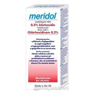 MERIDOL ÚSTNA VODA S CHLÓRHEXIDÍNOM 0,2% bez alkoholu 1x300 ml