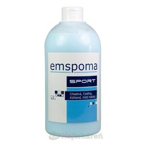 EMSPOMA Chladivá - modrá "M", masážna emulzia, odstraňuje únavu, 1000 ml