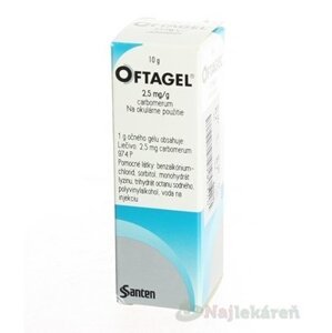 OFTAGEL 2,5 mg/g gél na suché oči 10 g