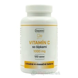 Dapesi VITAMÍN C so šípkami 1000 mg, 120 tbl