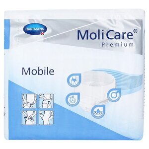 MoliCare Premium Mobile 6 kvapiek S modré, plienkové nohavičky naťahovacie, 14ks