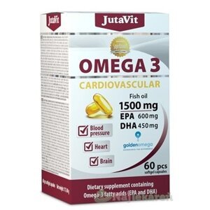 JutaVit Omega 3 Kardiovaskulár 1500 mg, 60 cps