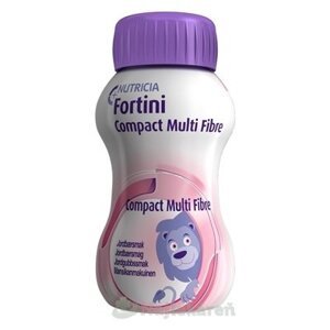 Fortini Compact Multi Fibre, tekutá výživa s jahodovou príchuťou, 4x125ml