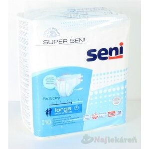 Seni SUPER AIR large 3 plienk. nohavičky, obvod 100-150cm, 10ks