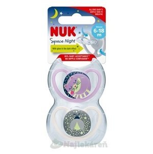 NUK Cumlík Space NIGHT 6-18m BOX