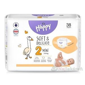 bella HAPPY Soft&Delicate 2 Mini detské plienky (3-6 kg) 38 ks