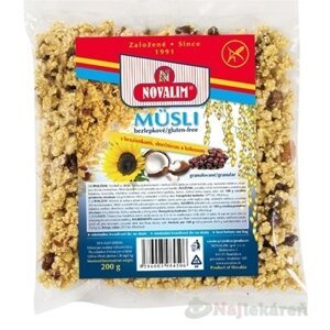 MUSLI bezlepkové granulované s hrozienkami 200g