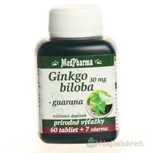 MedPharma GINKGO BILOBA + GUARANA 60+7 tabliet