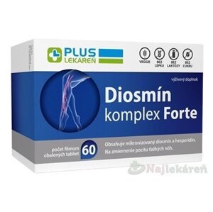 PLUS LEKÁREŇ Diosmín komplex Forte 60 tbl