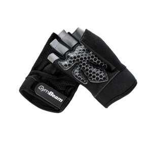 Fitness rukavice Grip Black - GymBeam, veľ. S