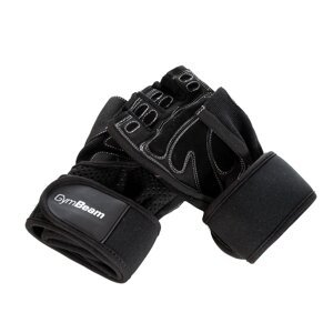 Fitness rukavice Wrap Black - GymBeam, veľ. S