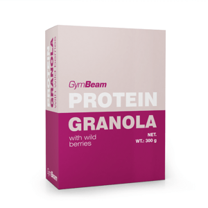 Proteínová granola s lesným ovocím - GymBeam, 300g