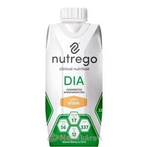 Nutrego DIA s príchuťou oriešok tekutá výživa 12x330ml