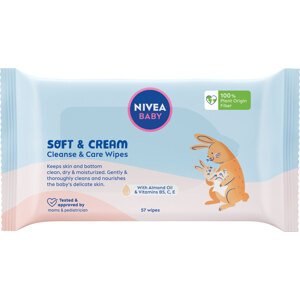 NIVEA BABY Čistiace obrúsky SOFT&CREAM 57 kusov