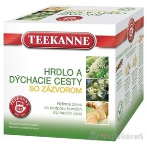 TEEKANNE BČ HRDLO A DÝCHACIE CESTY so zázvorom, bylinná zmes, 10x2g