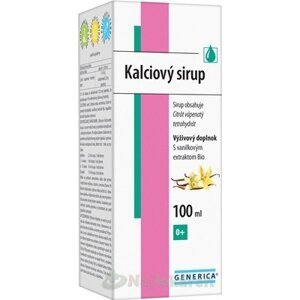 GENERICA Kalciový sirup s vanilkovou arómou 100 ml