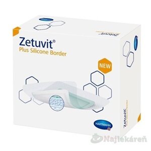 Zetuvit Plus Silicone Border kompres sterilný (17,5x17,5cm) 10ks