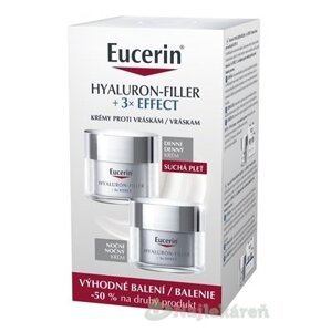 EUCERIN HYALURON-FILLER+3× EFFECT SPF15 denný + nočný krém 2x50ml